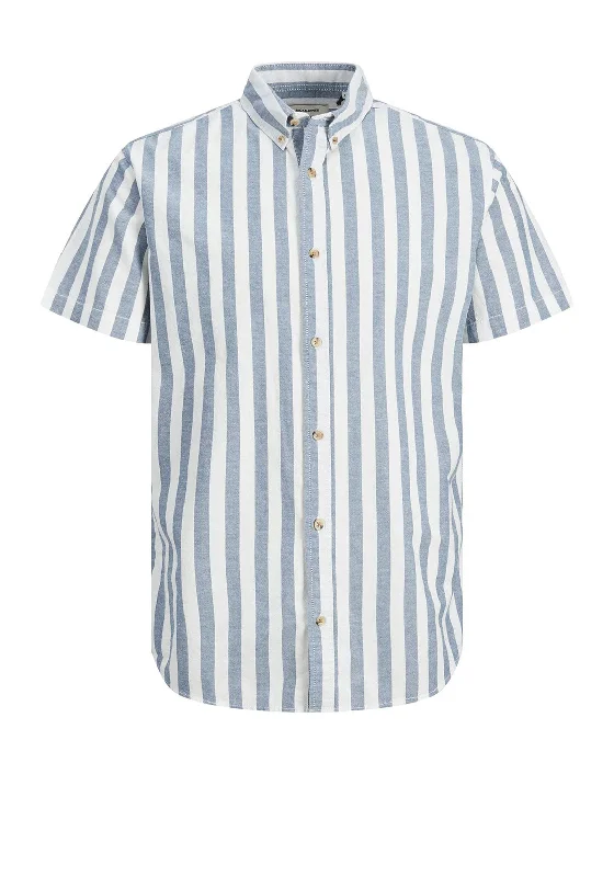 Jack & Jones Fred Striped Shirt, Ensign Blue