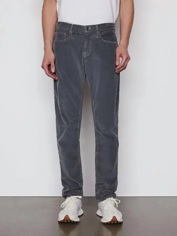 L'homme Slim Corduroy Jeans In Grey