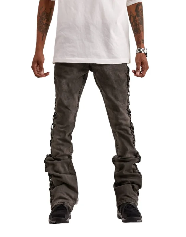 Men's River Stacked Jean In Grey