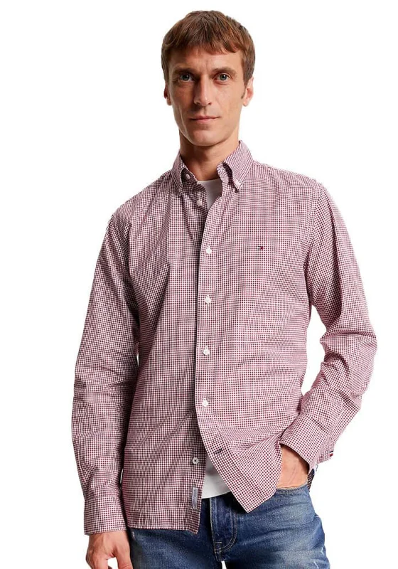 Tommy Hilfiger Soft Flex Gingham Shirt, Rouge