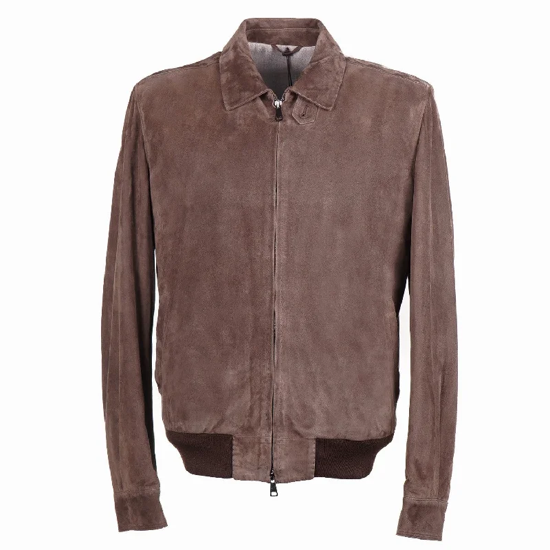 Rifugio Wool-Lined Suede Aviator Jacket