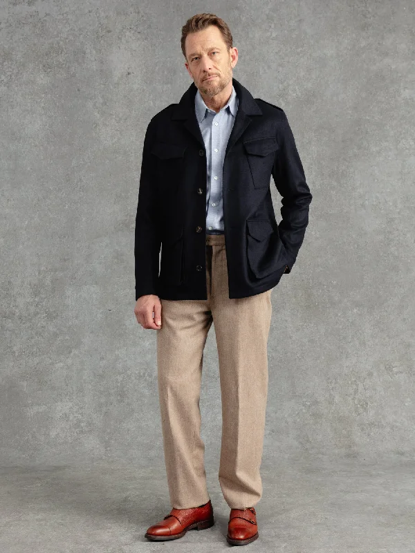 The Doeskin Revere Field Jacket - Navy