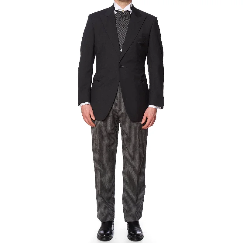 VANNUCCI Milano Wool Guabello Super 130's Morning Suit Wedding EU 52 NEW US 42