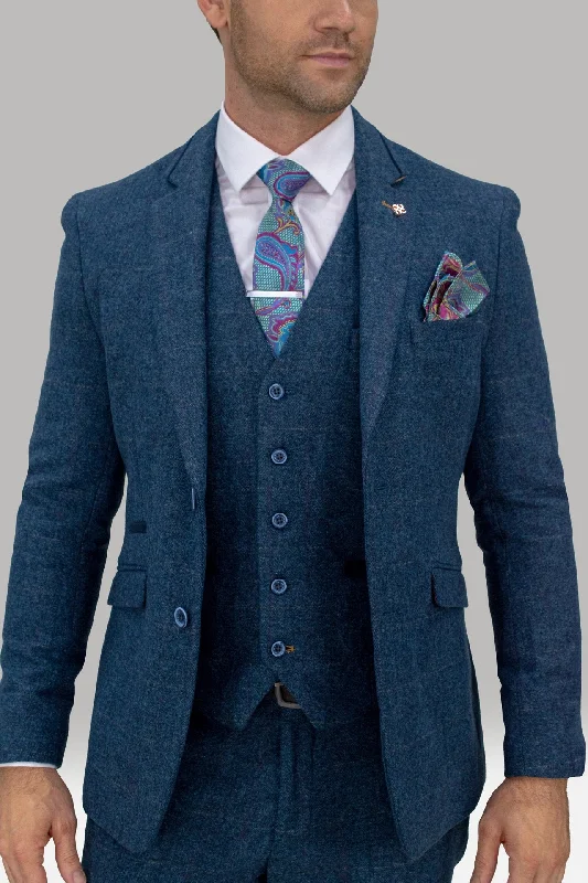 Carnegi Navy Tweed Blazer