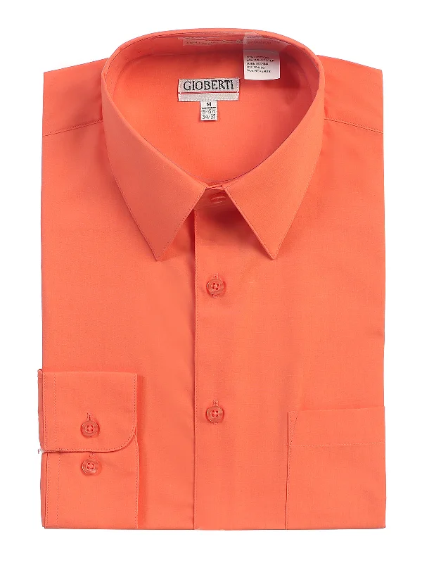 Men's Long Sleeve Shirt, Coral