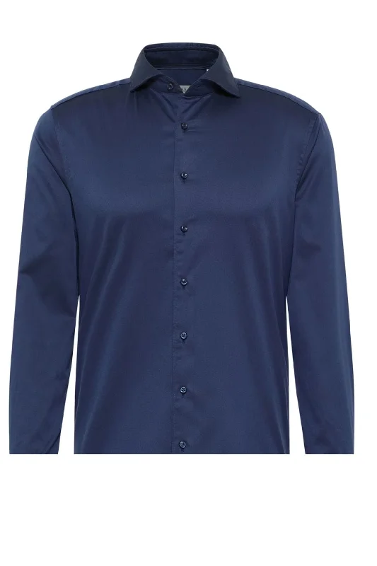 Eterna Uni Twill Shirt - Navy