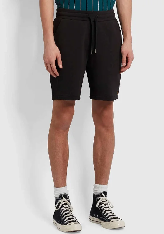 Farah Durrington Organic Cotton Jersey Shorts, Black