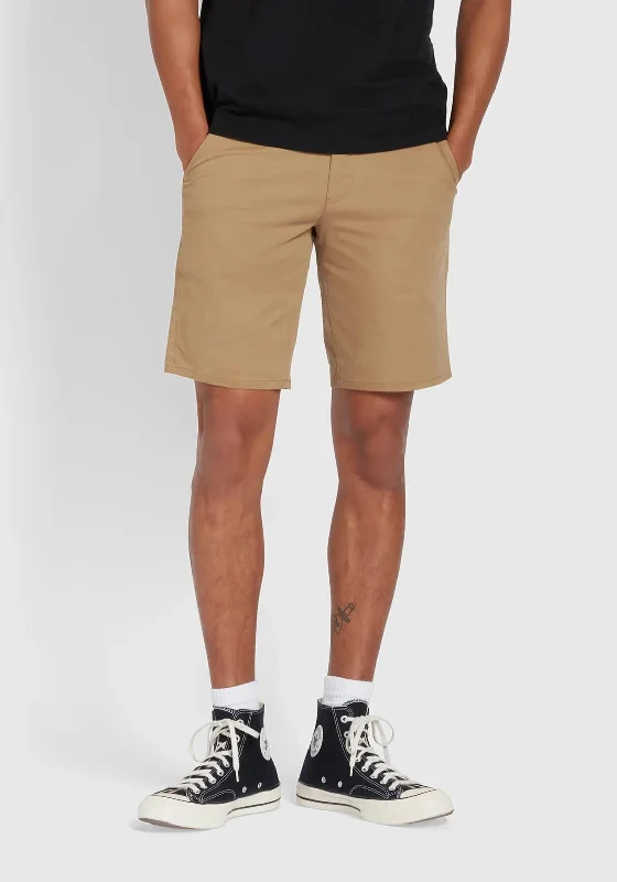 Farah Hawk Twill Chino Shorts, Beige