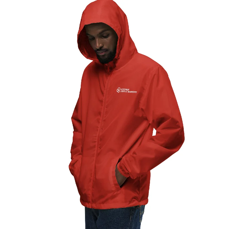 JJM Unisex Lightweight Zip Up Windbreaker