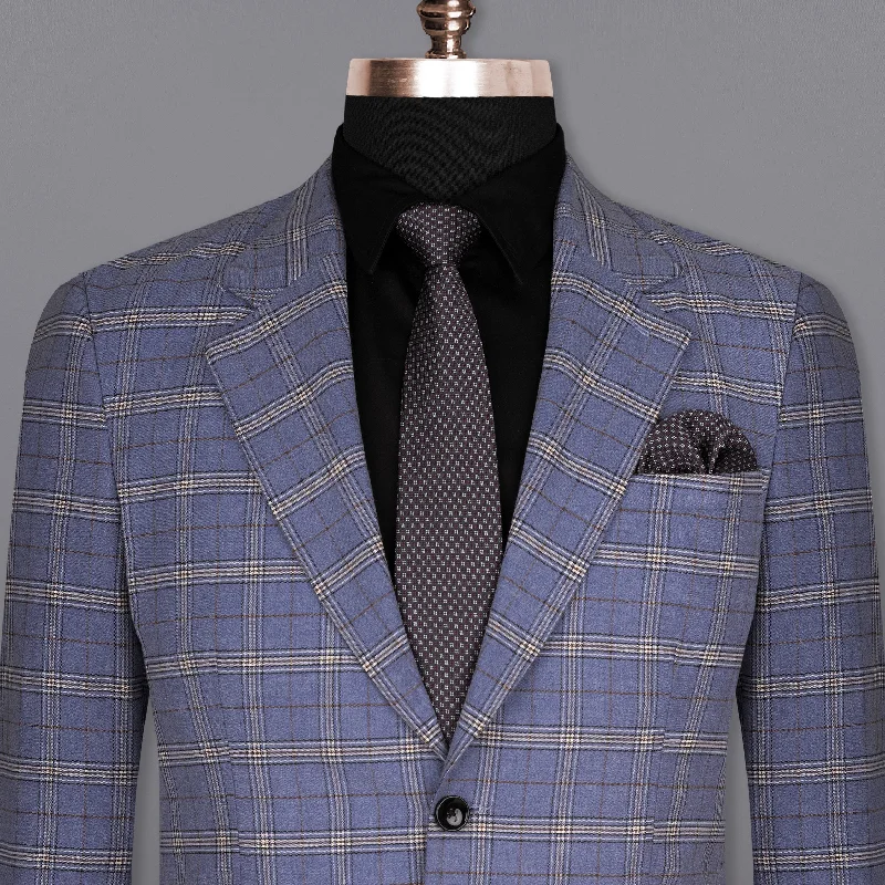 Logan Blue Super fine Plaid Woolrich Blazer