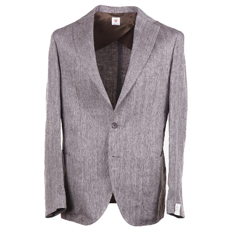 Luigi Borrelli Herringbone Linen Sport Coat