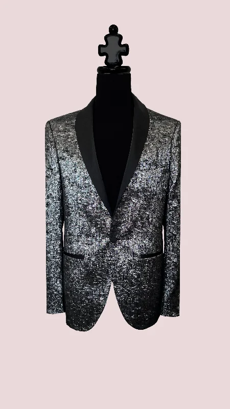 Men's Tuxedo Blazer with Jacquard Lining by Vercini