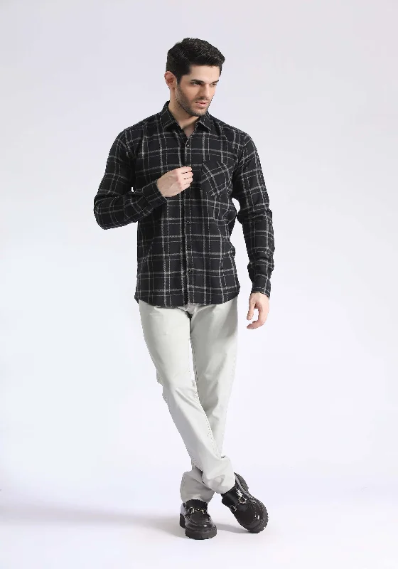 TEXTURED CHECK SHIRT