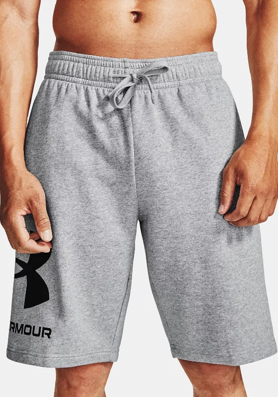 Under Armour Rival Fleece Big Logo Shorts, Grey