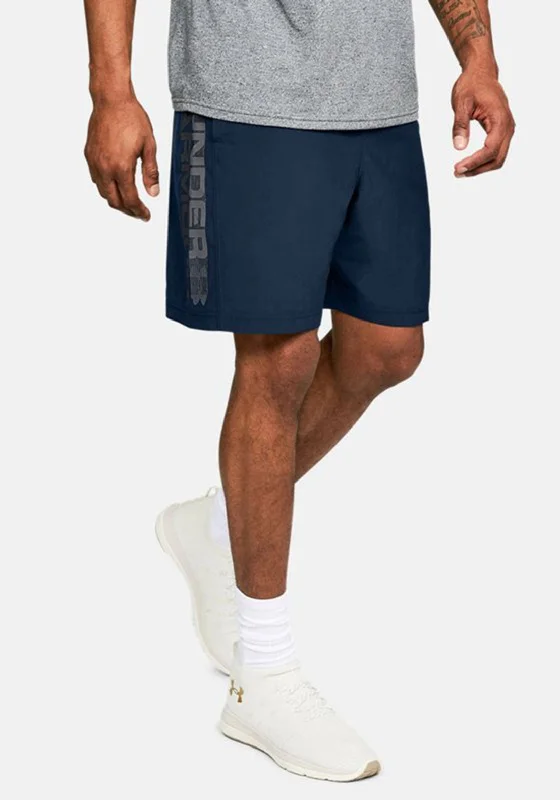 Under Armour Woven Graphic Wordmark Shorts, Navy