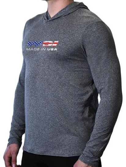 USA SoftTECH™ Lightweight Hoodie "WSI Sport Made" in USA 672BLHHF