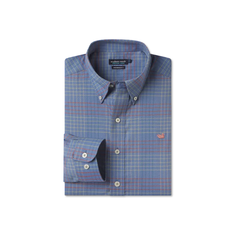 Youth Winfield Grid Performance Dress Shirt