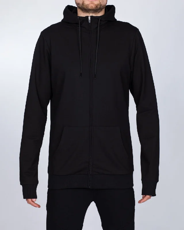 2t Zip Up Tall Declan Hoodie (black)