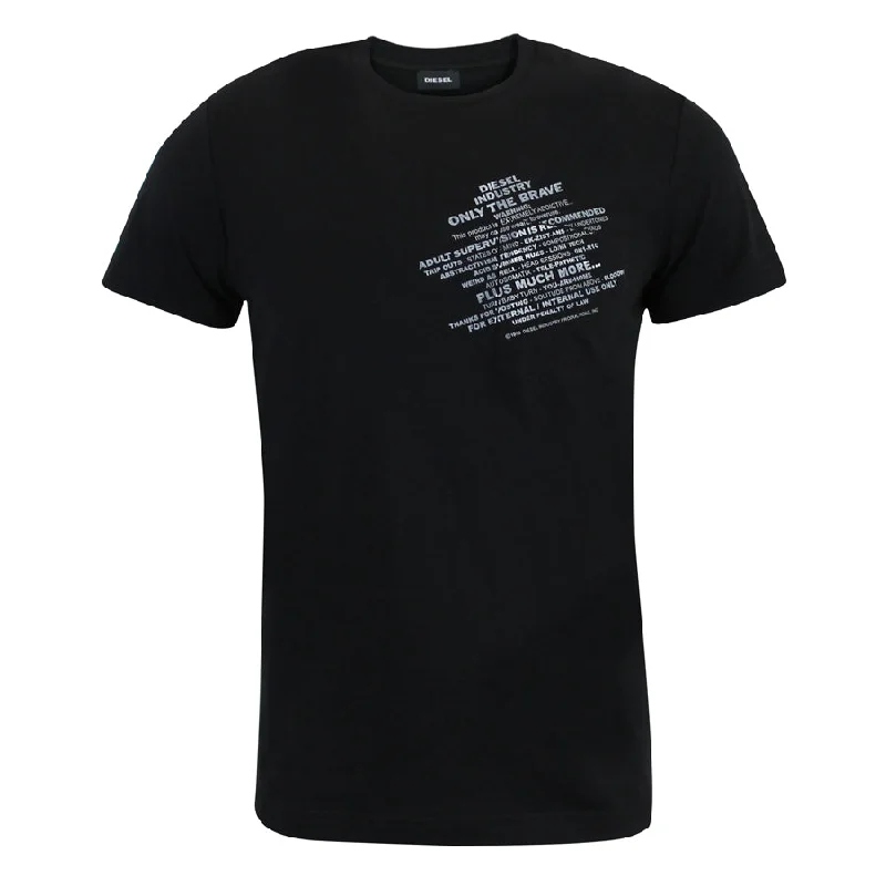 Diesel - T-Worky-S1 Printed Pocket T-Shirt in Black