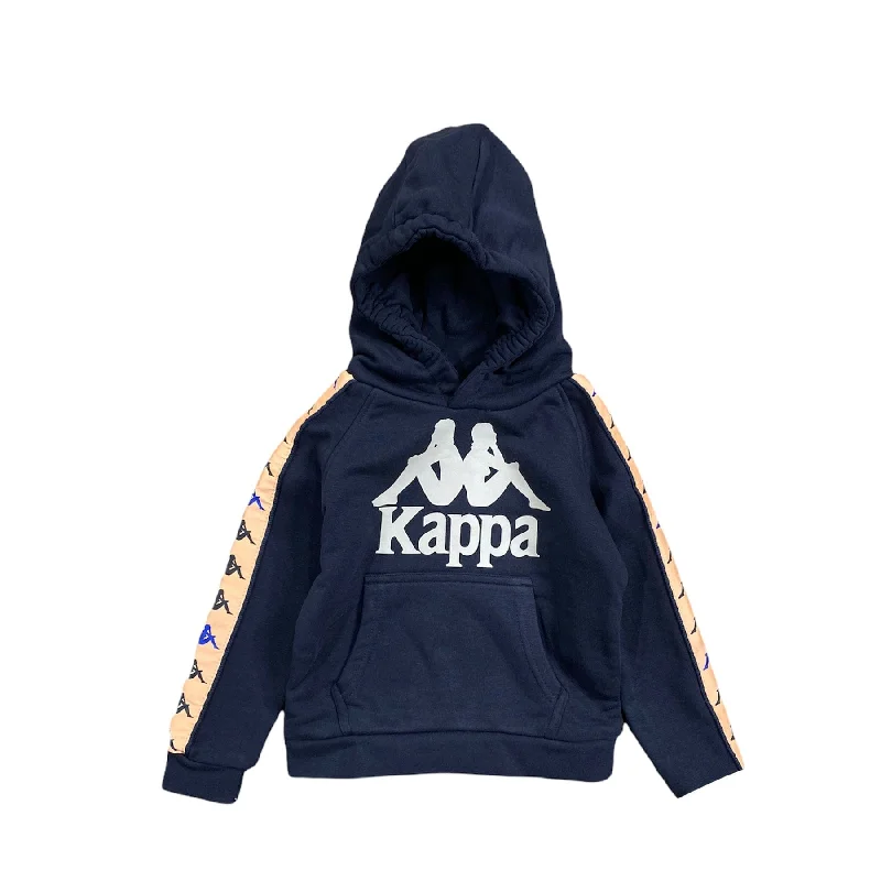 Kids Kappa 222 Banda Hurtado 3 Hoodie (Black Smoke) 311E1TW