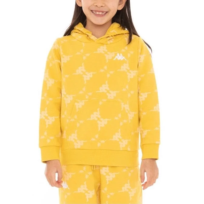 Kids Kappa Authentic Emaios Hoodie (Yellow)