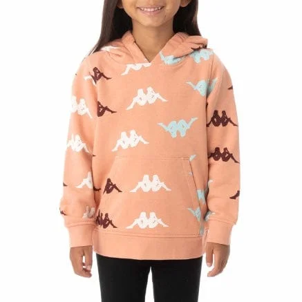 Kids Kappa Authentic Sneek Hoodie (Pink Coral) 34167TW