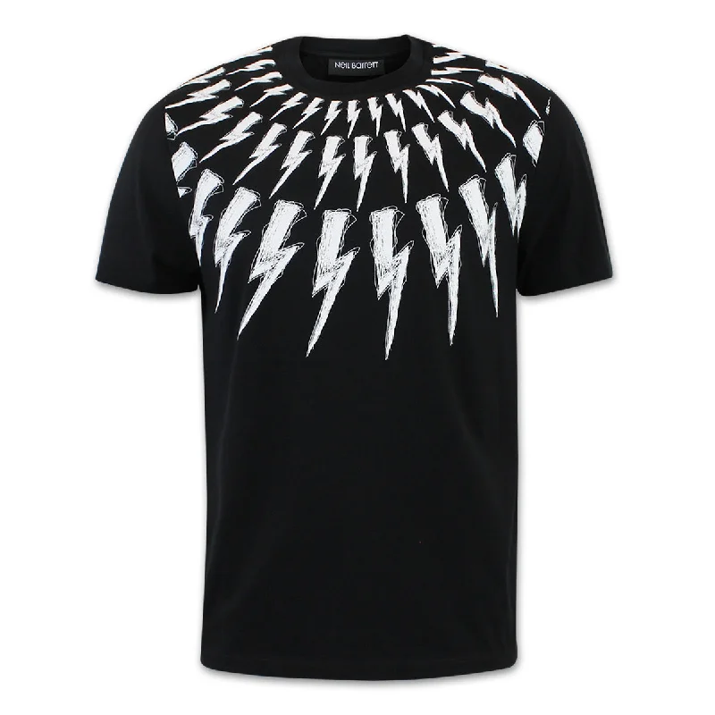 Neil Barrett - Scribbled Bolt T-Shirt in Black