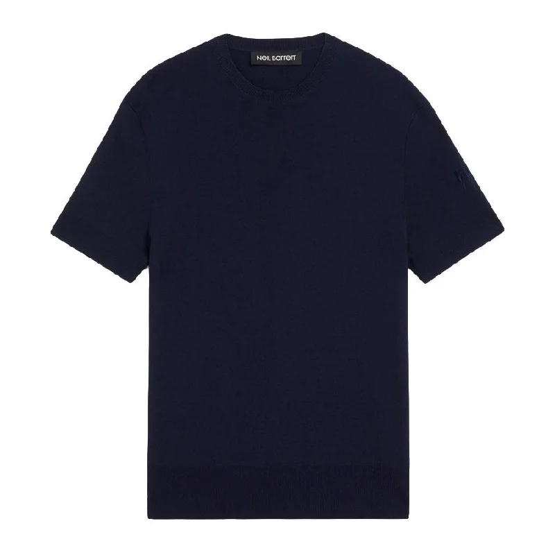 Neil Barrett - Techno Knit T-Shirt in Navy