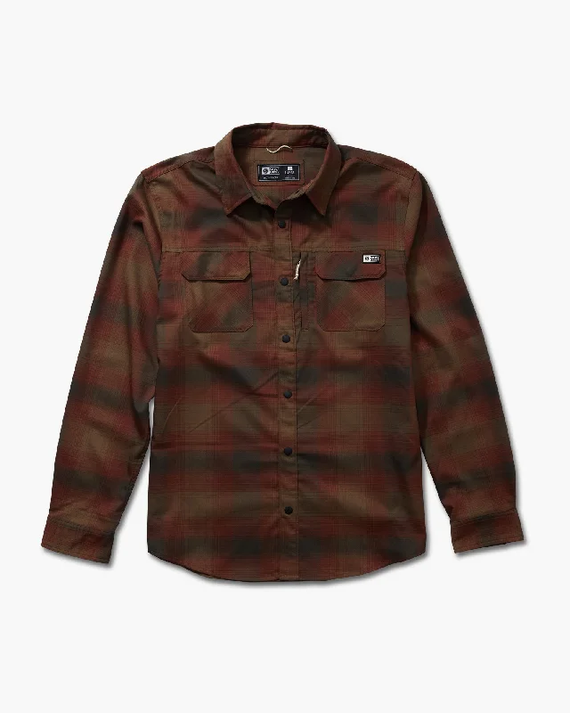 Fathom Tech Flannel - Burgundy