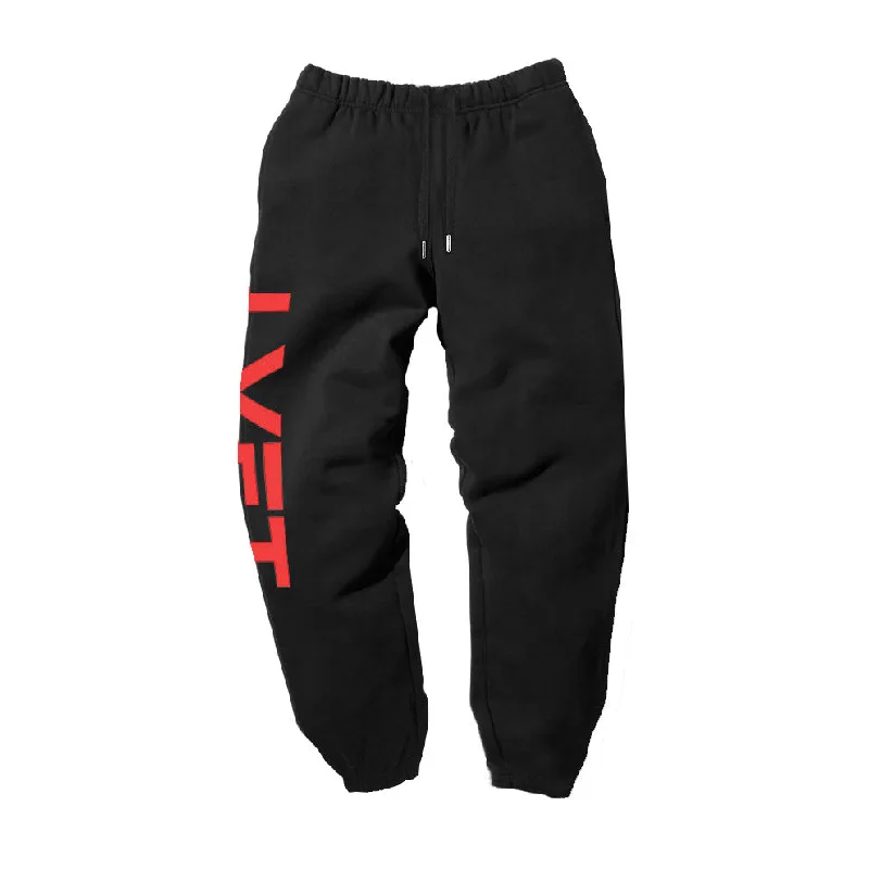 Slate Sweat Pants - Black / Red